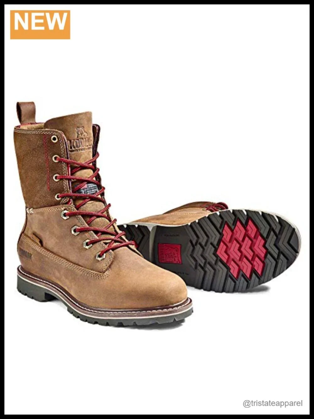 Women's Waterproof Mid-Calf Work Boots with Thinsulate Insulation